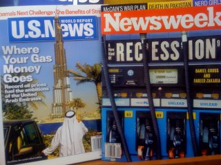 Oil & The Economy - magazine covers