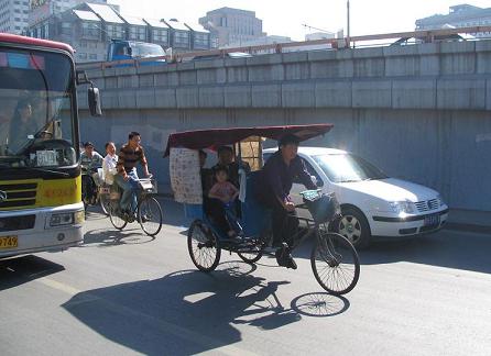 Traffic in China, not just cars and buses