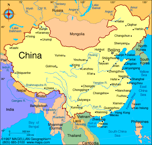 http://www.infoplease.com/atlas/country/china.html
